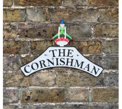 'The Cornishman 'Pixie' Cast Iron Plaque 