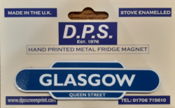 Harburn Exclusive 'Glasgow' (Queen Street) BR Totem Fridge Magnet