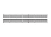 245 - GWR Spear Fencing, Black, Straights - 484mm