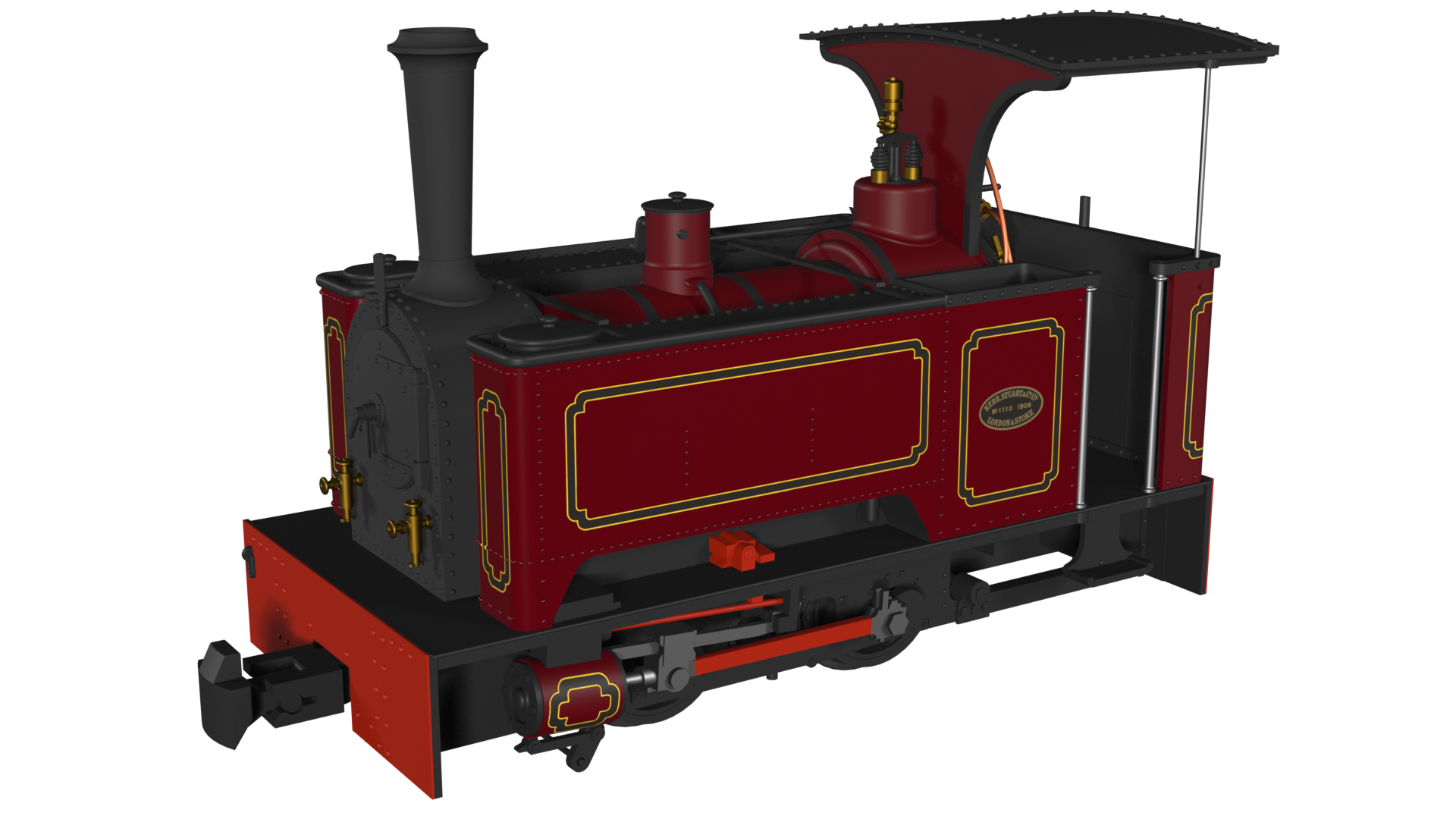 986006 - Rapido - Kerr Stuart Sirdar - Lined Maroon