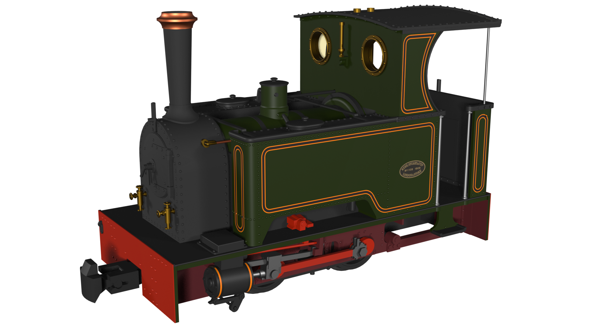 986204 - Rapido - Kerr Stuart 'What If' Short Tank Sirdar - Lined Green