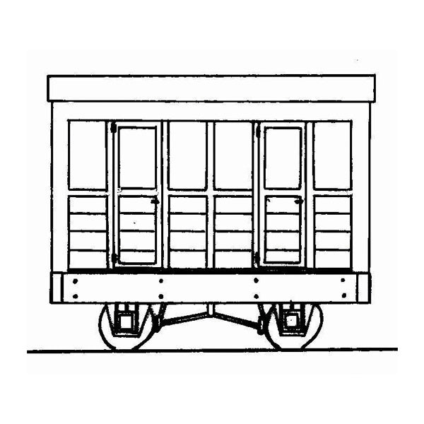 DUNDAS-R/Stock Kit-OO-9-Freelance 2-Compartment 4 Wheel Coach