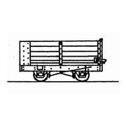 DM36 - DUNDAS - OO-9 - 4 Wheel End Door Open Wagon Kit