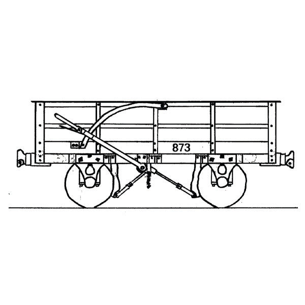 DUNDAS-R/Stock Kit-OO-9-Festiniog Railway 3 Ton Slate Wagon (Pack of 5)
