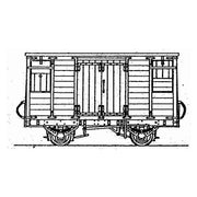 DM71 - DUNDAS - OO-9- - Tralee & Dingle Railway Covered Cattle & Goods Van (9mm Gauge) Kit