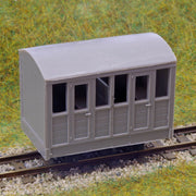 DM75 - DUNDAS - OO-9 - Freelance Panelled 4 Wheel 3rd Class 2 Compartment Kit
