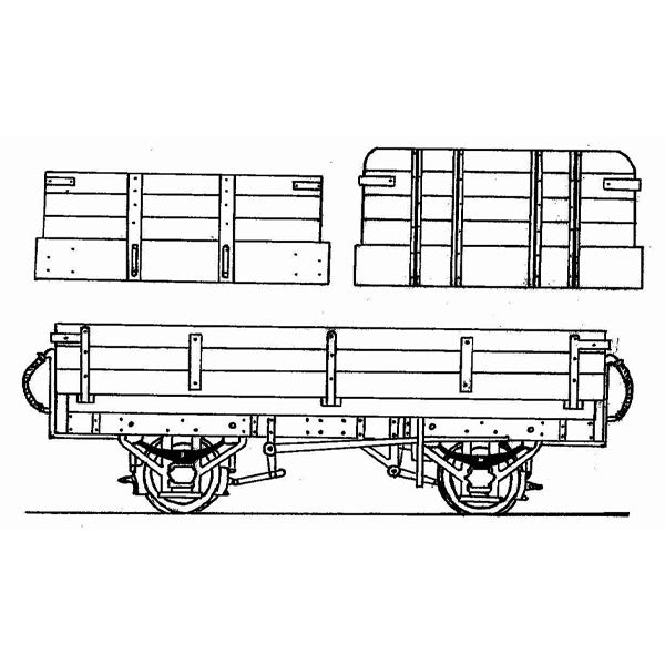 DM77 - DUNDAS - OO-9 - Irish NG Open Wagon '009' 4mm Scale Kit