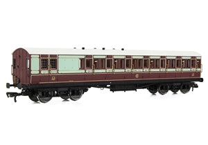 E86028 - EFE Rail - OO - 54ft non-Corridor Brake Third Caledonian Railway Plum & Off-White