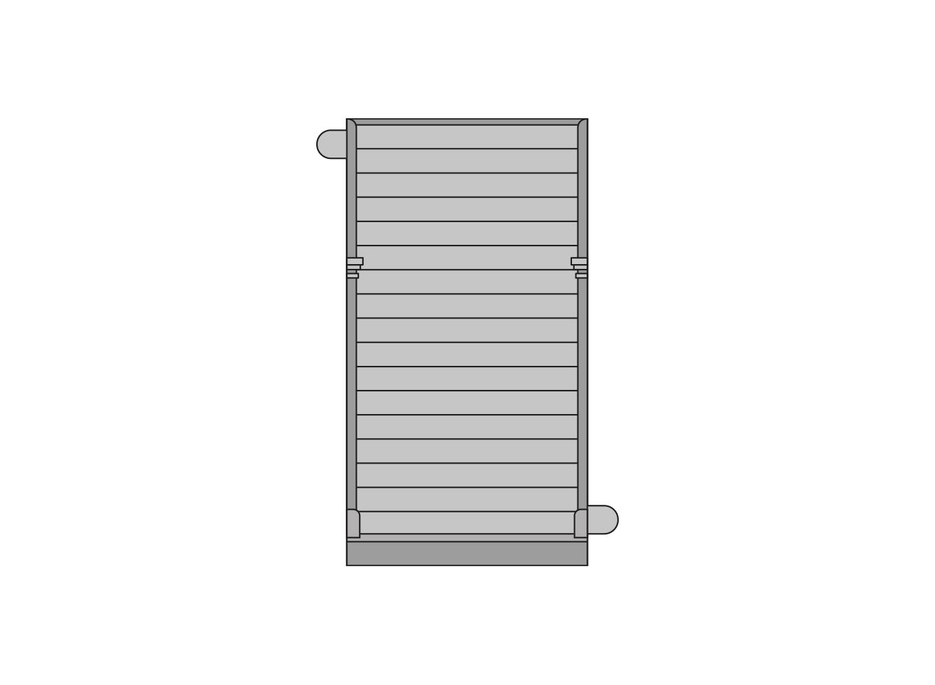 GJ04 - Grand Junction LNWR Wooden Station, Plain Boarded Panels (4)