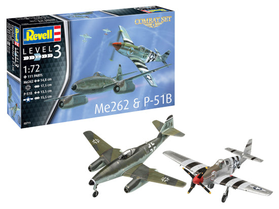 03711 - Revell  - Combat Set Messerschmitt Me262 & P-51B Mustang