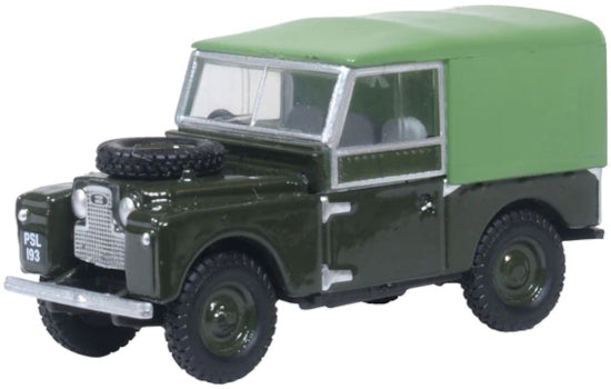 76LAN188024 - Oxford Diecast - Bronze Green (Plimsoll) Land Rover Series I 88" Canvas