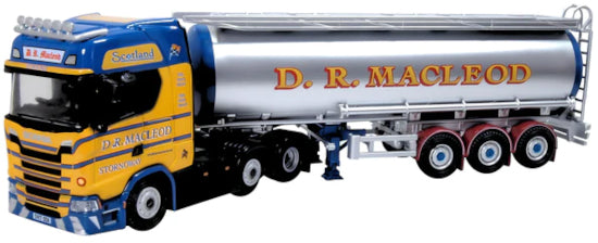 76SNG003 - Oxford Diecast - D R Macleod Scania New Generation (S) Cylindrical Tanker