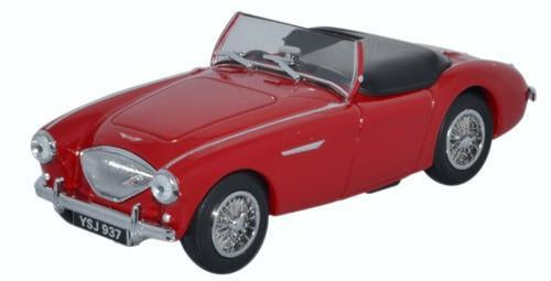 AH1005 - Oxford Diecast - Austin Healey 100 BN1 (Roof down) Carmine Red