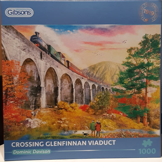 Gibsons 'Crossing Glenfinnan Viaduct' 1000 piece jigsaw