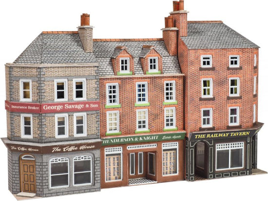 PN972 - Metcalfe - N Scale Low Relief Pub & Shops