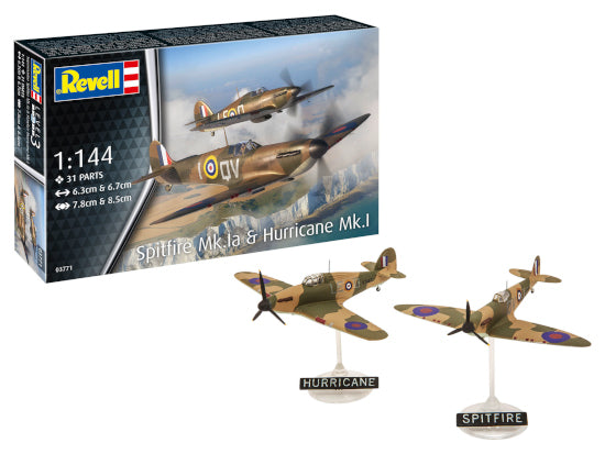03771 Supermarine Spitfire Mk.Ia & Hawker Hurricane Mk.I 1/144