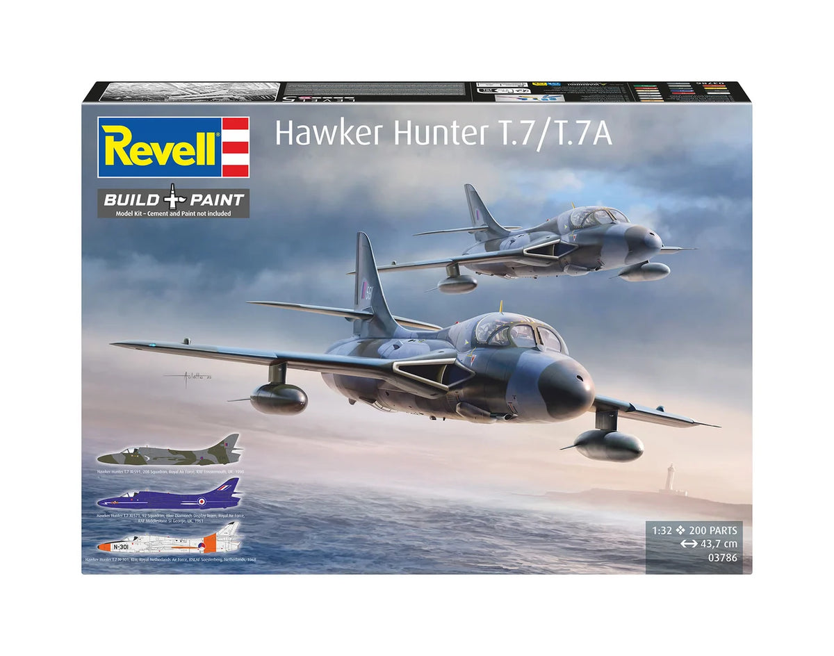 RL03786 - Revell - British Hawker Hunter T.7/T.7A (1:32 Scale)