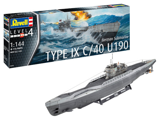 05167 German Submarine Type IX C-40 U190 1/144