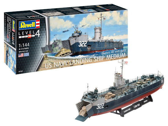 05169 US Navy Landing Ship Medium (Bofors 40mm) 1/144