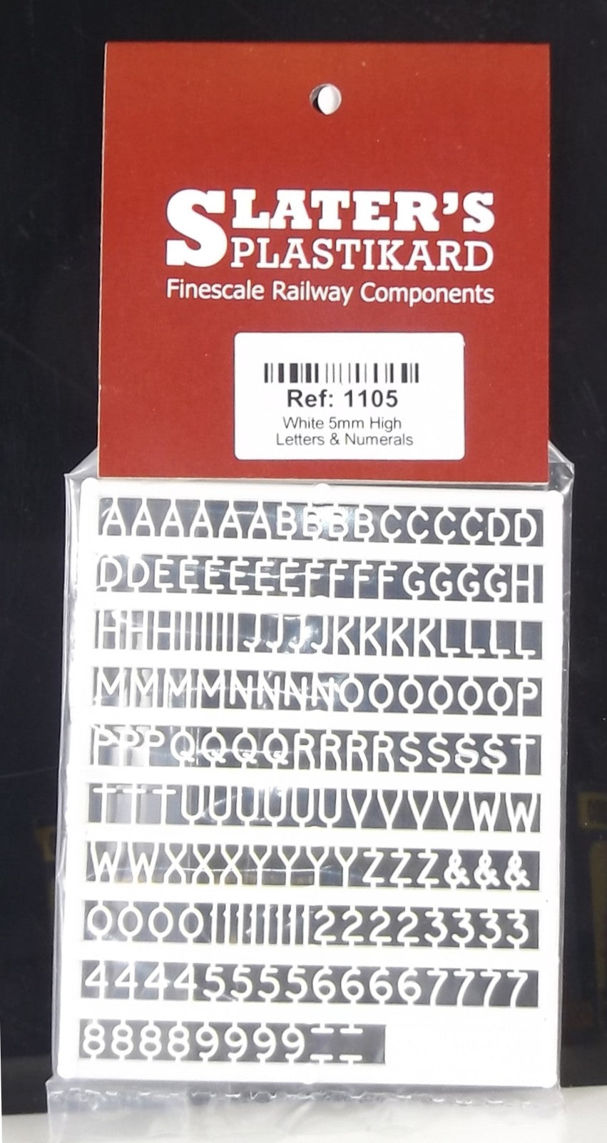 5mm Letters and Numerals