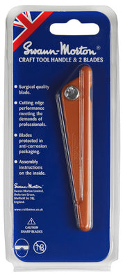 1231 - Swann Morton - Craft Tool Handle with 2 Blades (No.1 & No.2)