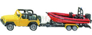 Siku 1658 Jeep With Boat & Trailer