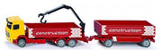 1797 Siku Truck for Construction Material with Trailer