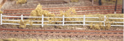 216 - Flexible Wooden Lineside Fencing, White