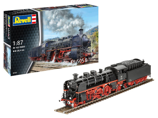 02167 Express Locomotive BR 18 505 with Tender 2'3' T38 1/87