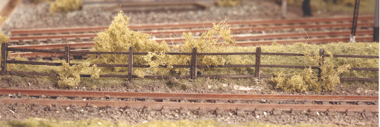 217 - Flexible Lineside Wooden Fencing, Brown