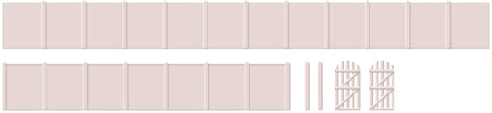 219 - Concrete Fencing with Gates
