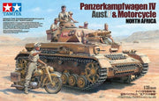 25208 - Tamiya - 1/35 Panzerkampfwagen IV Ausf.F & Motorcycle Set "North Africa"1/35