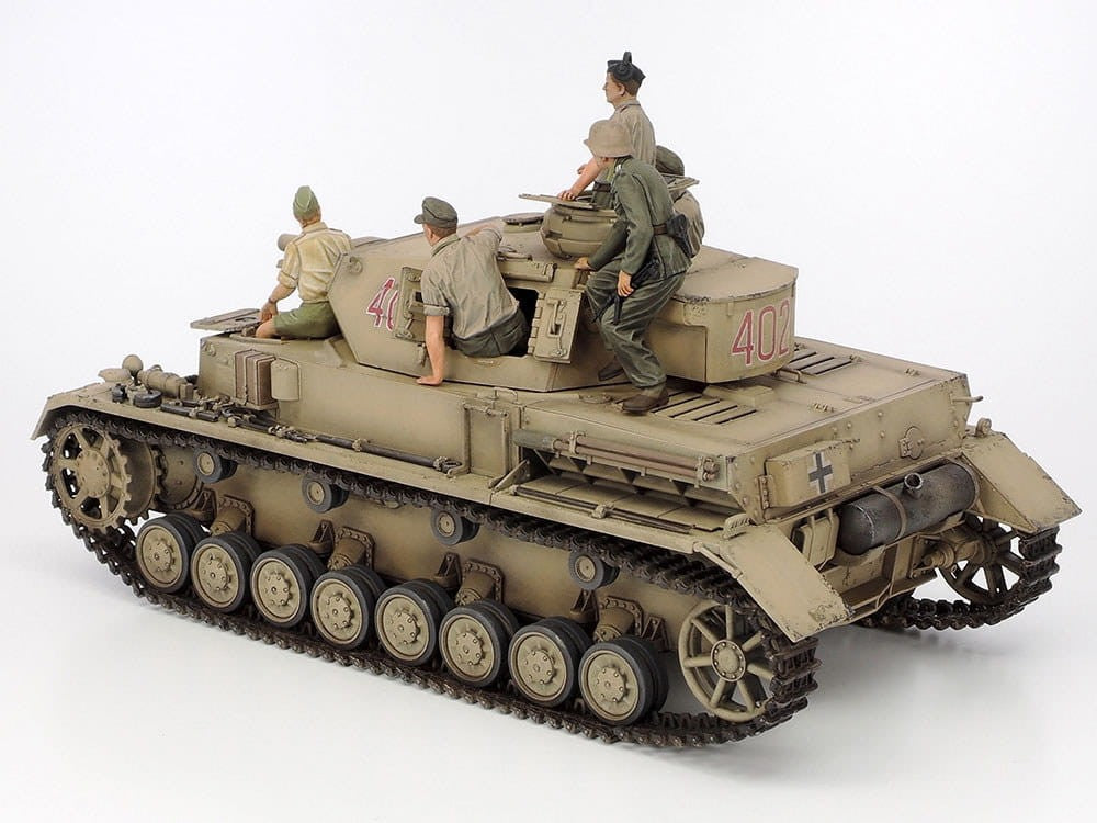 25208 - Tamiya - 1/35 Panzerkampfwagen IV Ausf.F & Motorcycle Set "North Africa"1/35