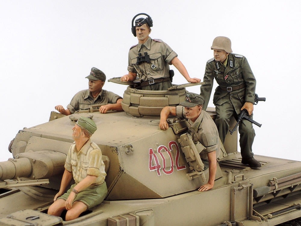25208 - Tamiya - 1/35 Panzerkampfwagen IV Ausf.F & Motorcycle Set "North Africa"1/35