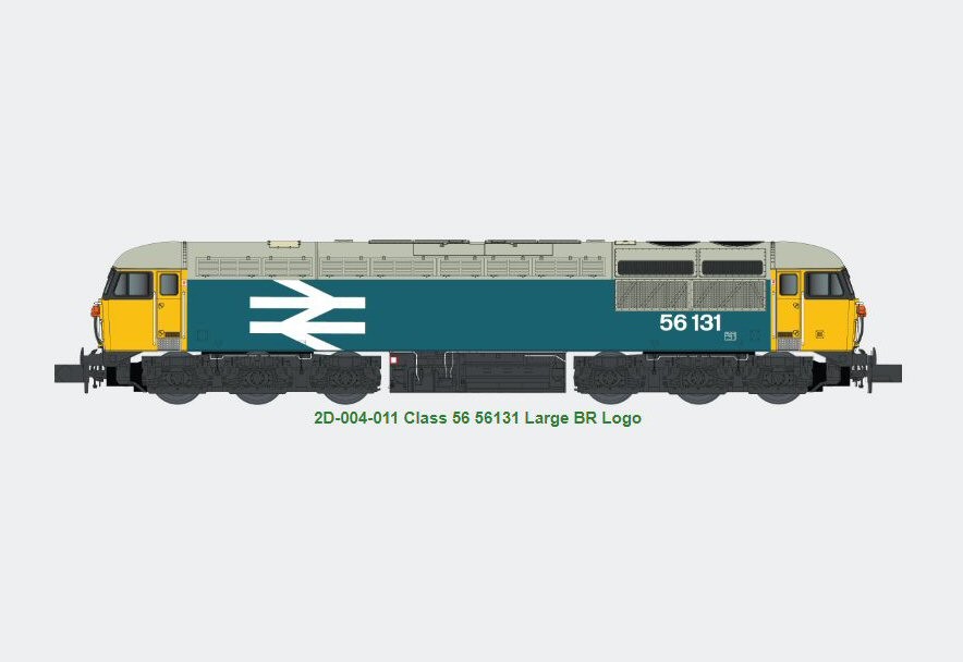2D-004-011 - Dapol - N - BR Class 56 56131 BR Large Logo Blue