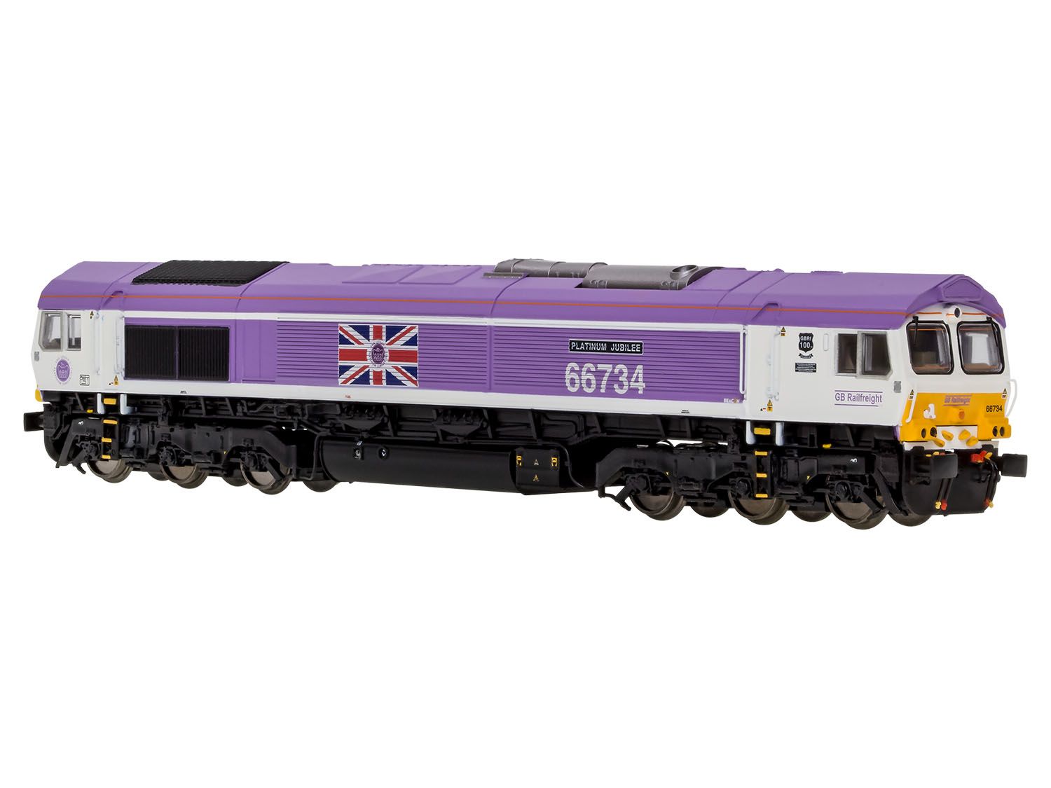 2D-066-006 - Dapol - N - Class 66 734 'Platinum Jubilee' GBRf Pink