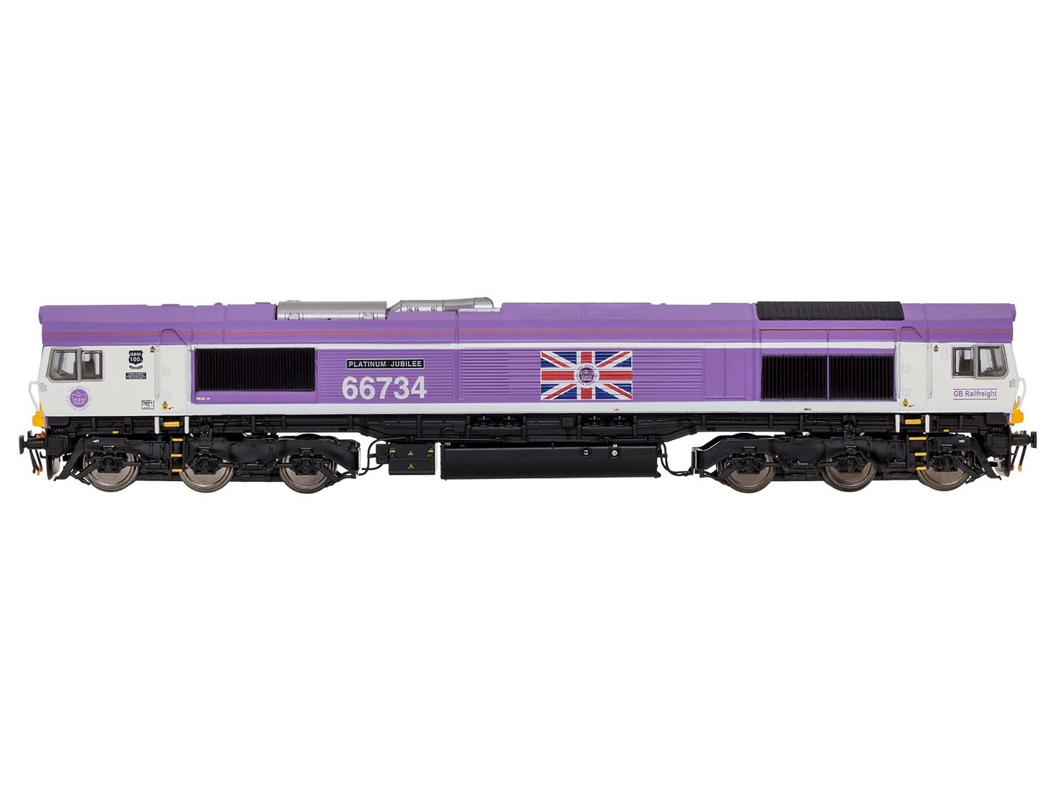 2D-066-006 - Dapol - N - Class 66 734 'Platinum Jubilee' GBRf Pink
