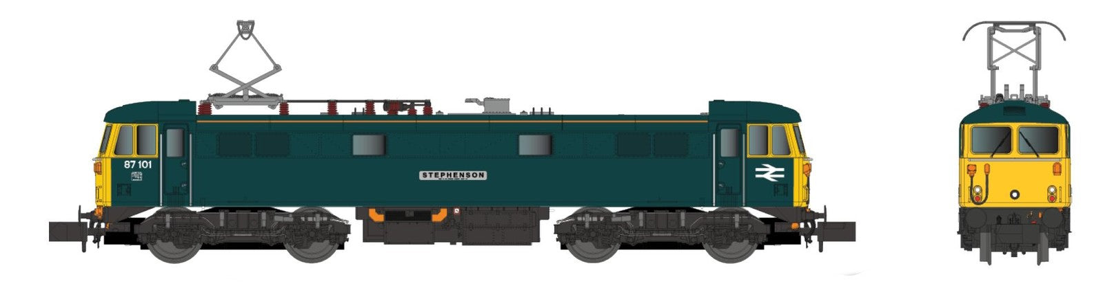 2D-087-005 - Dapol - Class 87 Stephenson 87101 BR Blue Electric Locomotive