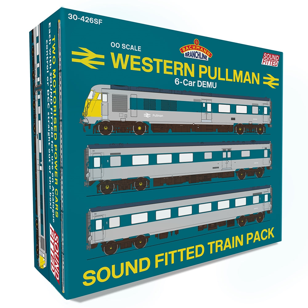 BR Western Pullman 6 Car Set; Blue/Grey. Sound Fitted