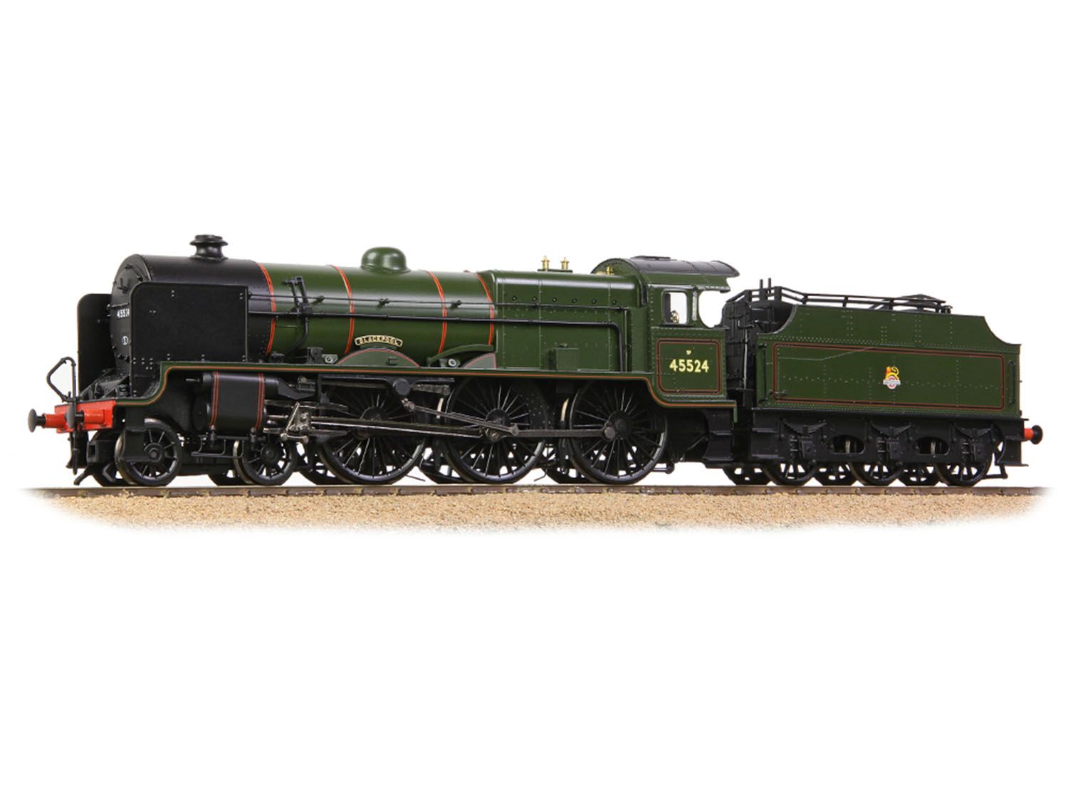 31-214A - Bachmann - OO - LMS 5XP 'Patriot' 45524 'Blackpool' BR Lined Green (Early Emblem) OO