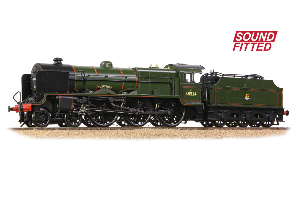 31-214ASF - Bachmann - OO - LMS 5XP 'Patriot' with Riveted Fowler Tender 45524 'Blackpool' BR Lined Green (Early Emblem) SOUND FITTED