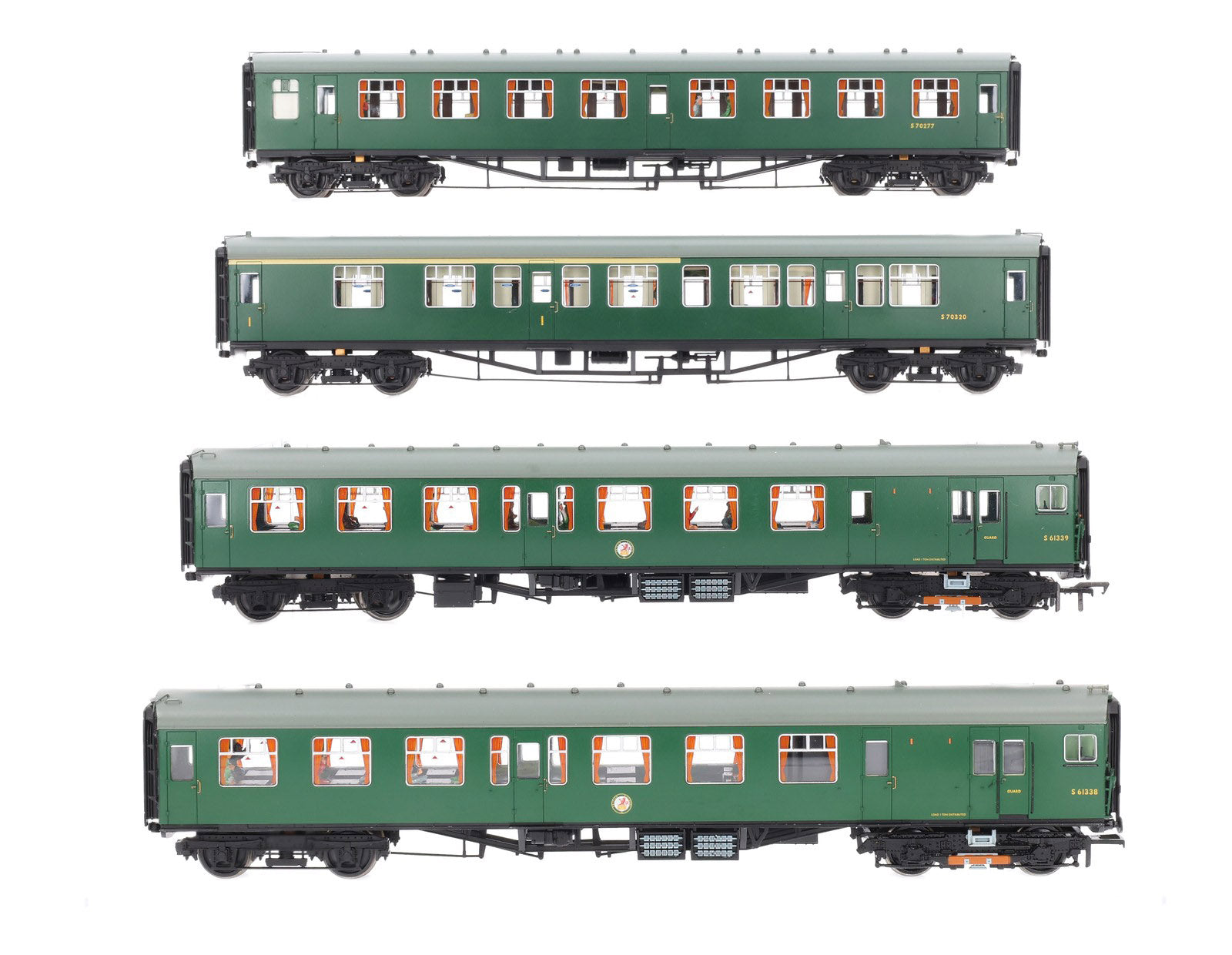 31-426C - Bachmann - HO - Class 411 x4 - CEP EMU 7122 BR (SR) Green