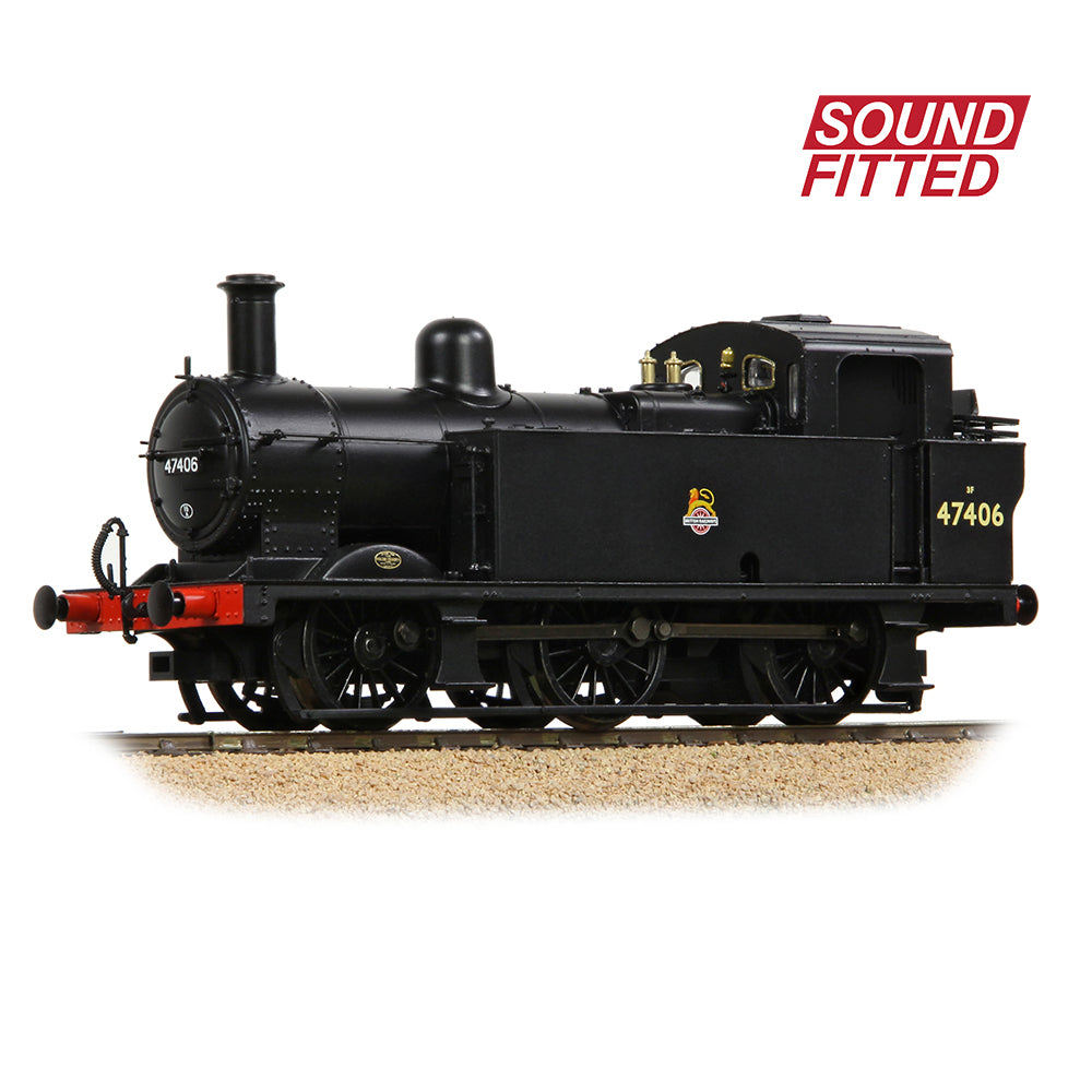Class 3F Jinty -47406 BR Black Early SOUND FITTED