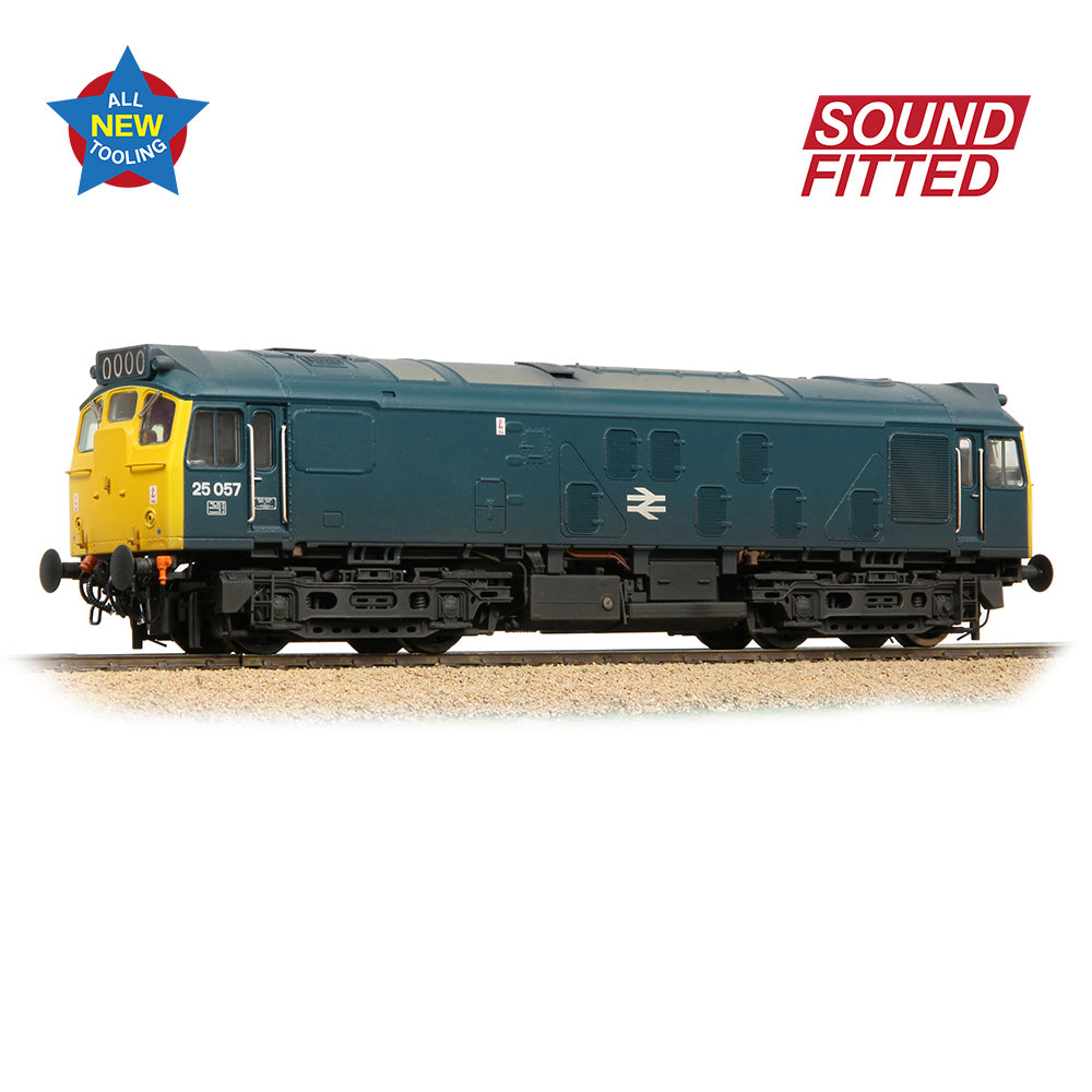 Bachmann-BR Class 25/1 25057 BR Blue Weathered -SOUND FITTED