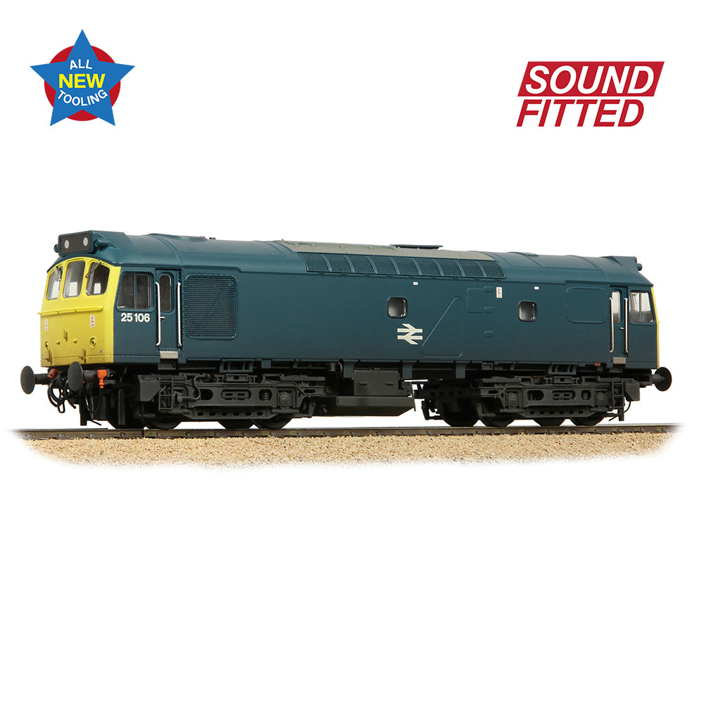 Bachmann-BR Class 25/2 25106 BR Blue Weathered SOUND FITTED