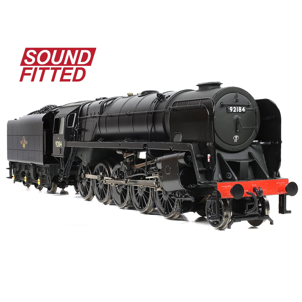 Standard 9F Class 92184 BR Black Late Crest - Sound Fitted