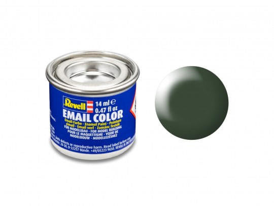 Revell 32363 Silk "Dark Green"(RAL 6020)Email Color Enamel 14ml