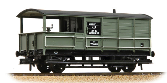 33-306E GWR 20T Toad Brake Van BR Grey (Early)
