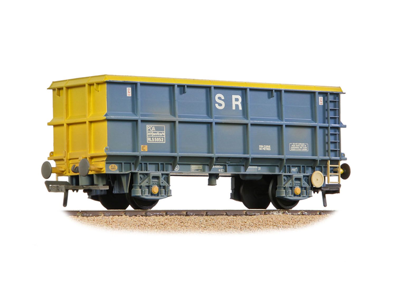 33-436B - Bachmann - OO - POA Scrap Wagon 'Standard Railfreight' Blue & Yellow [W]