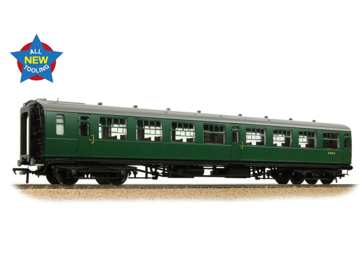 34-826A - Bachmann - OO - SR Bulleid Second Open 15" Vents BR (SR) Green